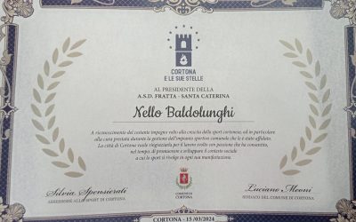 Il presidente Baldolunghi premiato